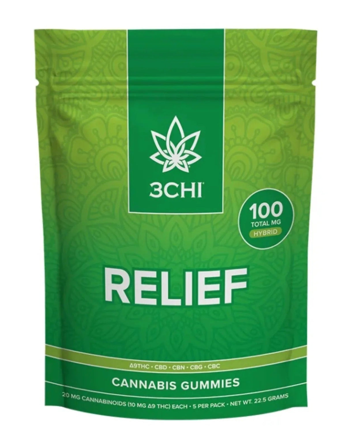 3CHI Relief 100MG Cannabis Gummies