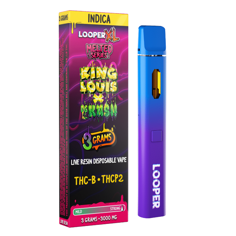 Dimo Hemp-Looper XL-THCB-THCP2-3G Disposable Vape-King Louis X OG Kush (Indica) Dimo Hemp