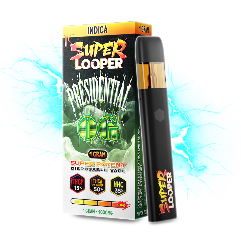 Dimo Hemp-Super Looper-THCP-THCA-HHC-1G Disposable Vape-3 Flavor Options Dimo Hemp