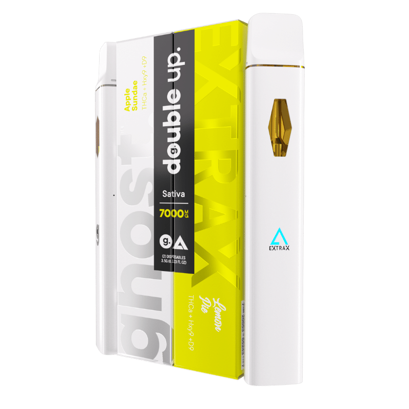 Ghost Extrax-2 pack-7000mg THCA-Delta 9-HXY9 Disposables-2 Flavor Options Ghost Hemp