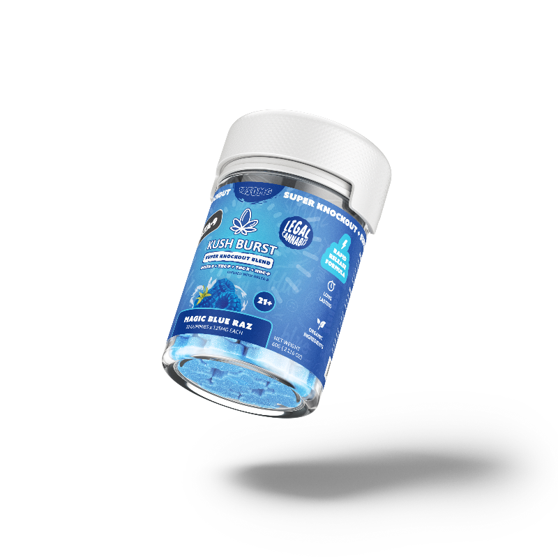 Kush Burst Blend Gummies - Blue Raz