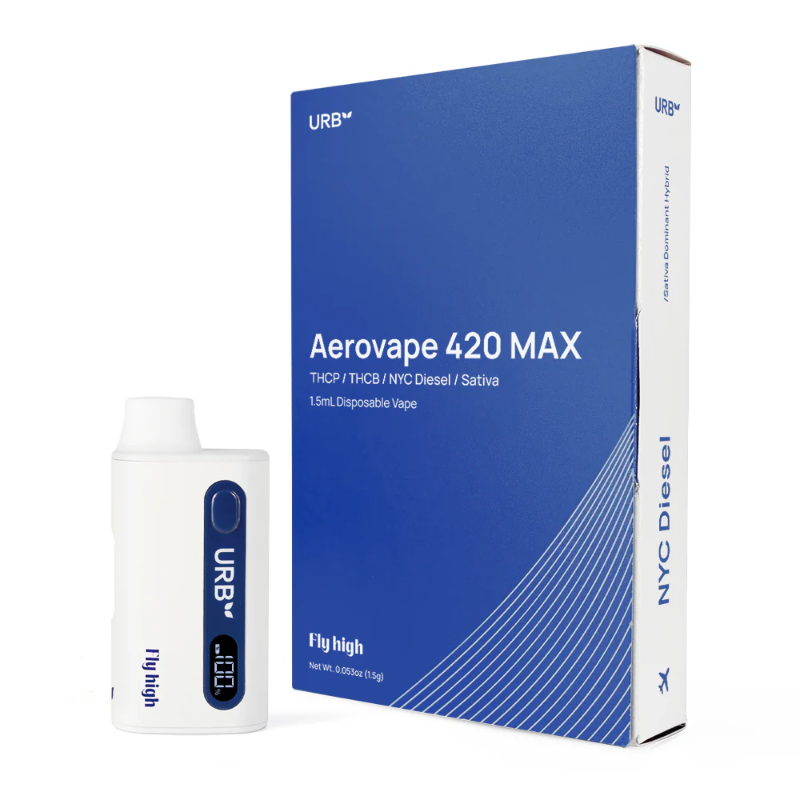 URB-Aerovape 420 MAX-THCP-THCB-1.5ml Disposable-NYC Diesel (Sativa)