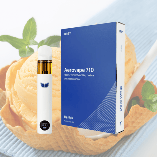 URB-Aerovape 710 Euphoria -HHC-HHCP-3ml Disposable-Sherblato (Hybrid) URB