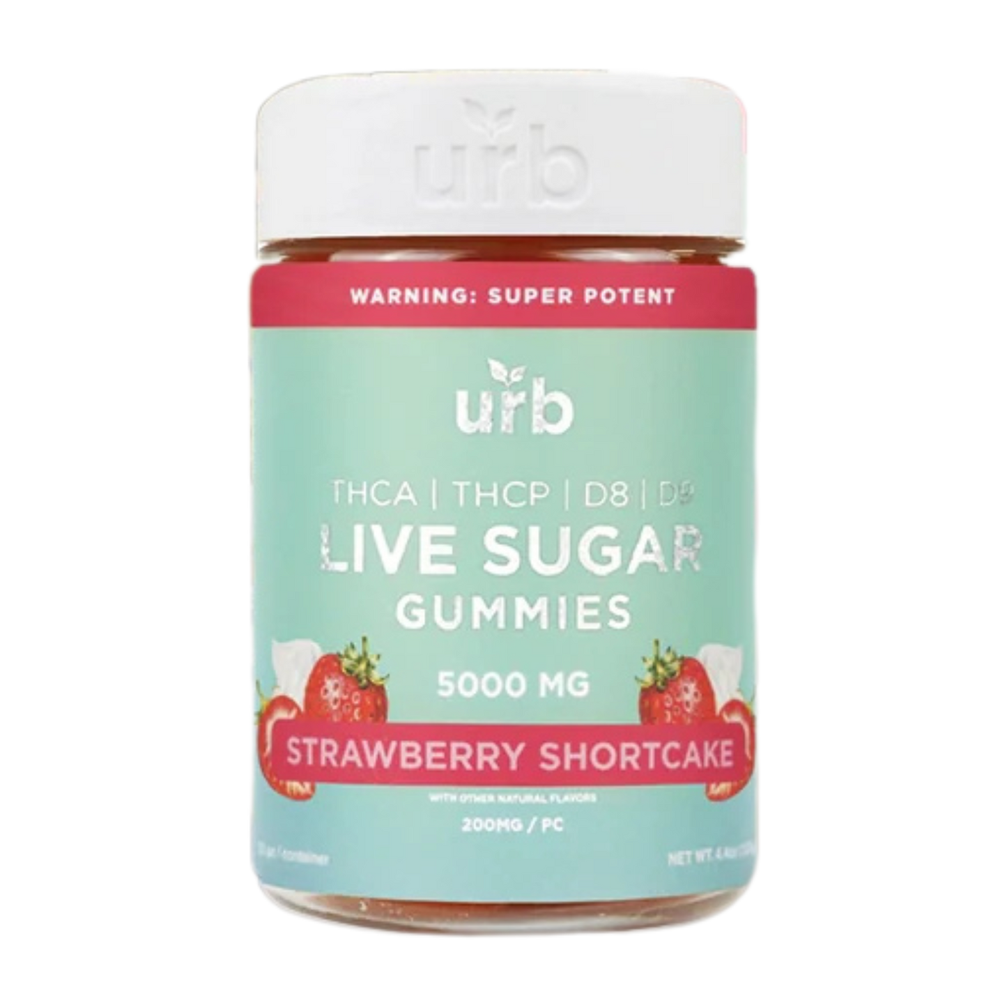 URB-Live Sugar-THCA-5000MG-Gummies-3 Flavor Options URB