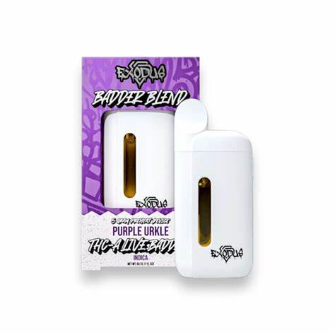 Exodus-THCA+HXY9+Delta 8+Live Resin-5 Gram Disposable-2 Flavor Options Exodus