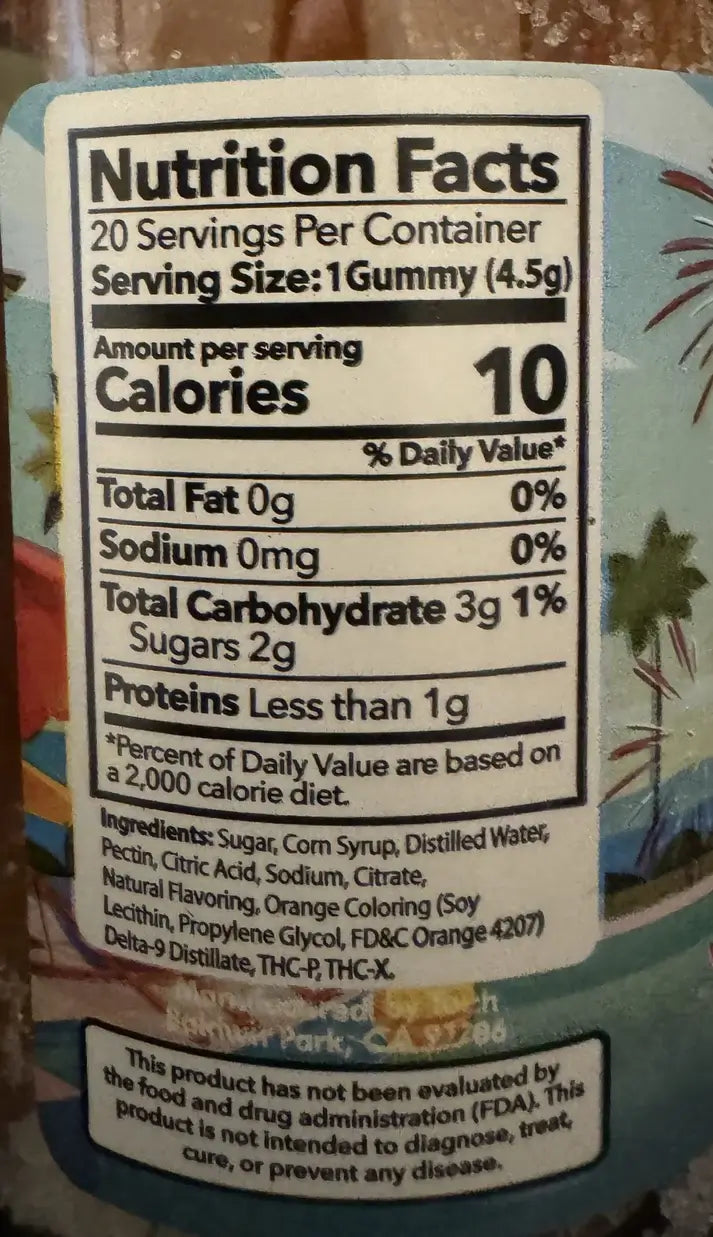 Torch Haymaker 3500MG Gummies Nutrition Facts and Ingredients