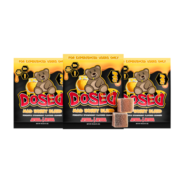 Dosed "Mad Honey"-22,000MG Gummies-2 pack-Pineapple Strawberry Exodus