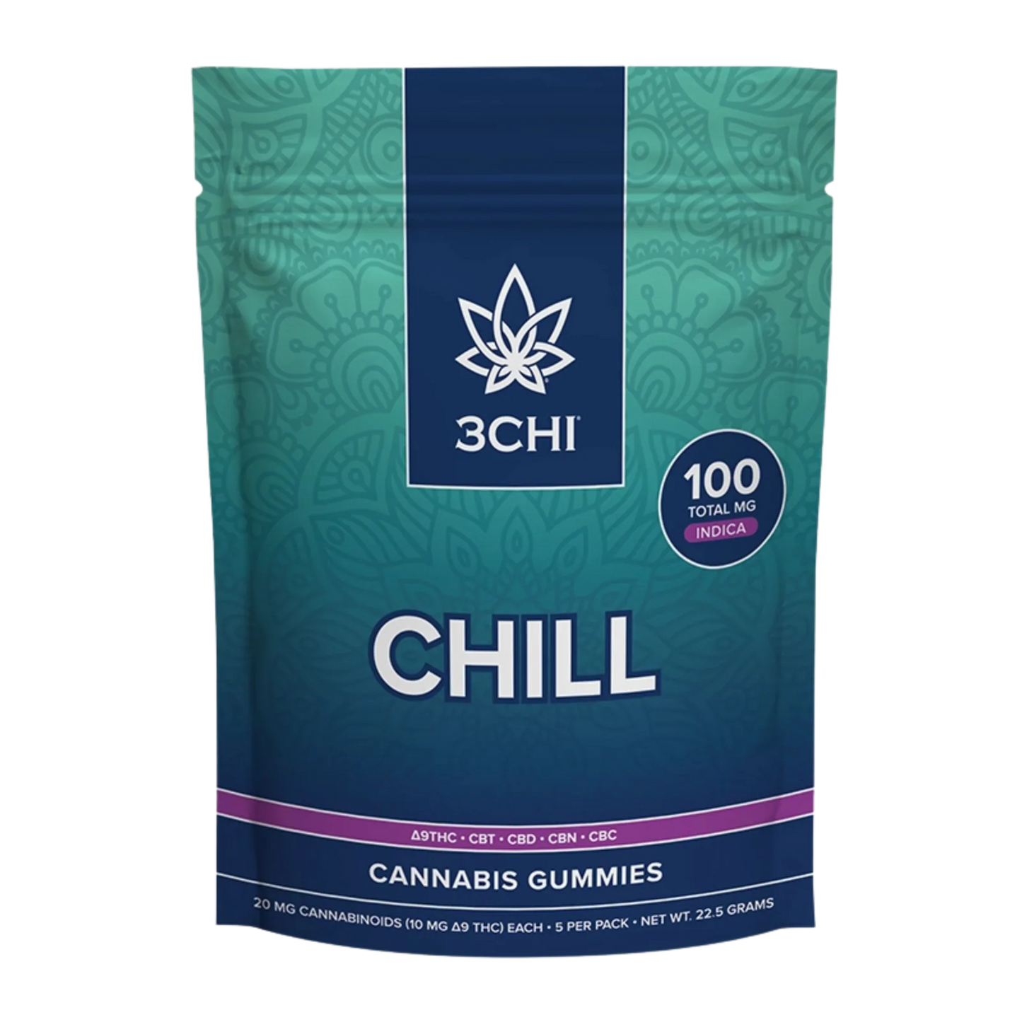 3CHI Chill 100MG Cannabis Gummies
