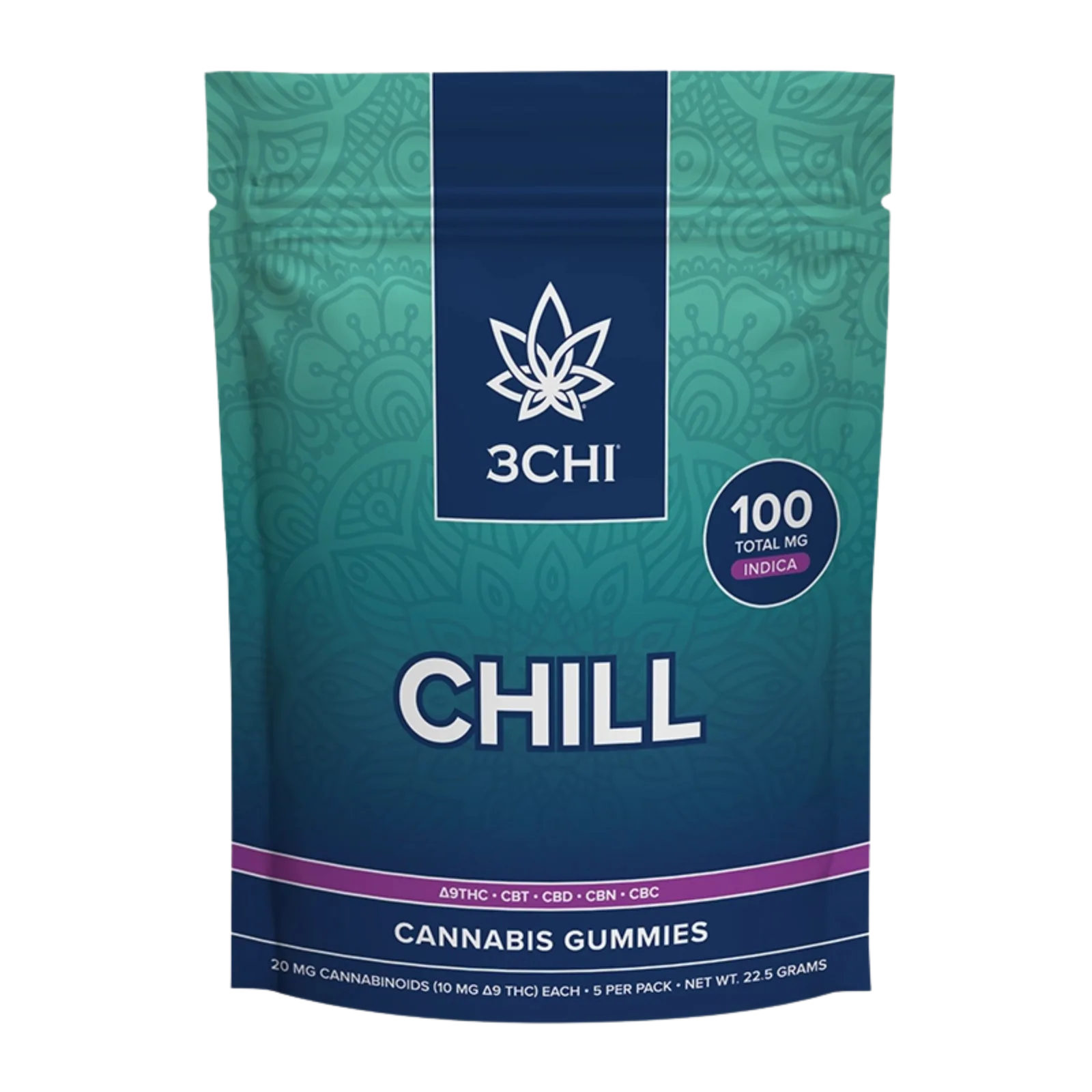 3CHI Chill 100MG Cannabis Gummies