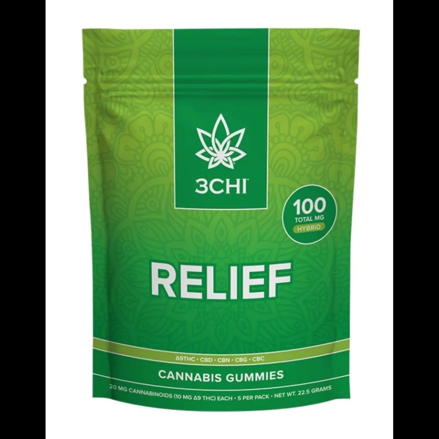 3CHI Relief 100MG Cannabis Gummies