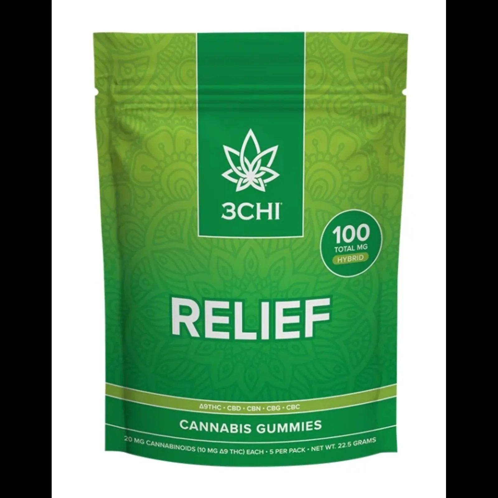 3CHI Relief 100MG Cannabis Gummies