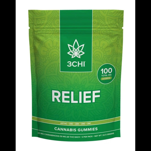 3CHI Relief 100MG Cannabis Gummies