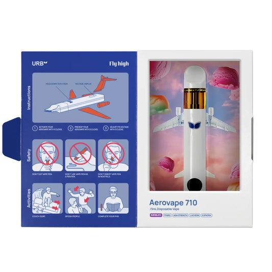 URB Aerovape 710 Disposable – 3ML HHCP + HHC Vape Sherblato (Hybrid)