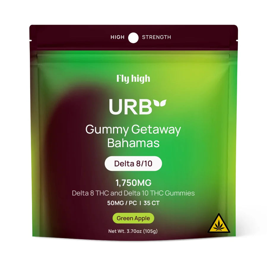URB D10 + D8 Gummies – 1750MG Delta 10 + Delta 8 THC (25ct)
