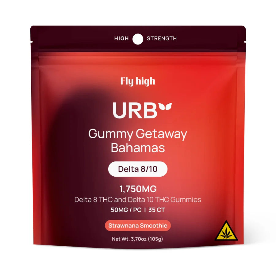 URB D10 + D8 Gummies – 1750MG Delta 10 + Delta 8 THC (25ct)
