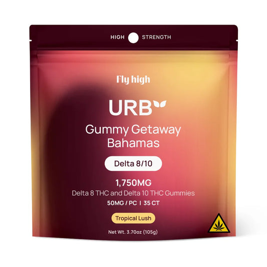 URB D10 + D8 Gummies – 1750MG Delta 10 + Delta 8 THC (25ct)