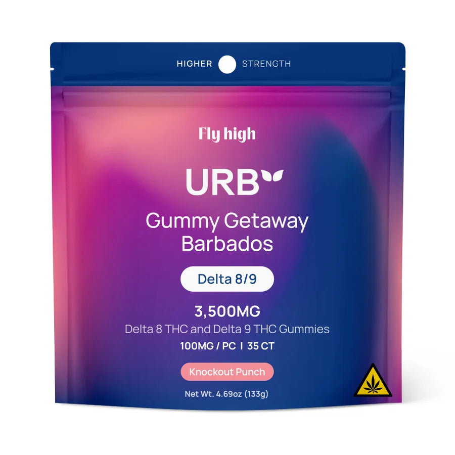 URB Delta 8/9 Gummies – 3500MG Live Resin Infused Edibles (35ct)