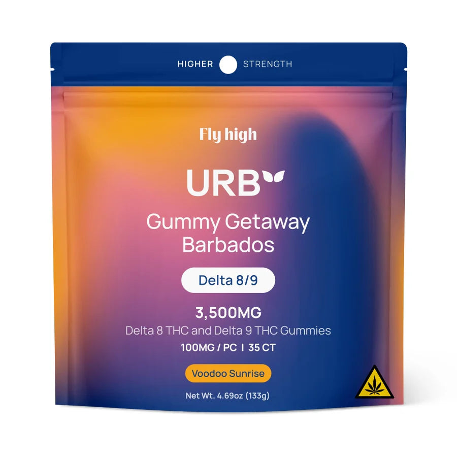 URB Delta 8/9 Gummies – 3500MG Live Resin Infused Edibles (35ct)