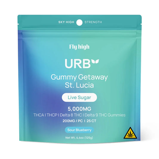 URB Live Sugar Gummies – 5000MG THCA + THCP + Delta 8 + Delta 9 (25ct)