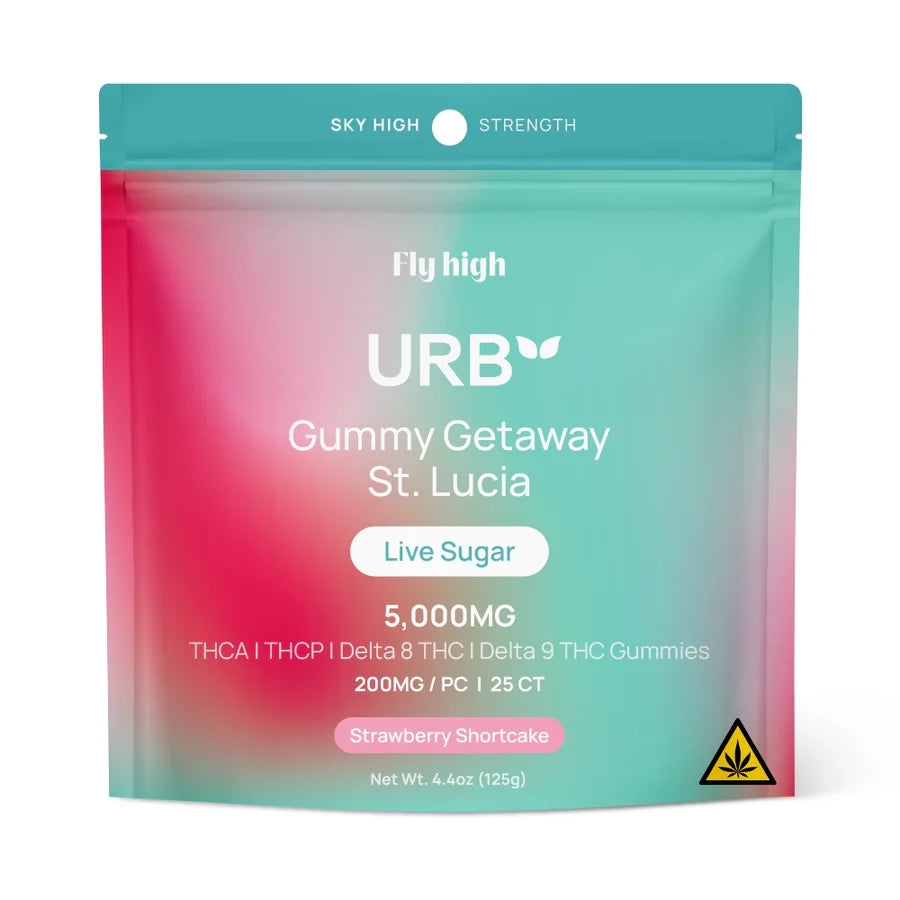 URB Live Sugar Gummies – 5000MG THCA + THCP + Delta 8 + Delta 9 (25ct)