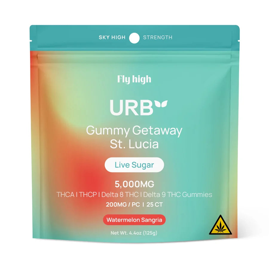 URB Live Sugar Gummies – 5000MG THCA + THCP + Delta 8 + Delta 9 (25ct)