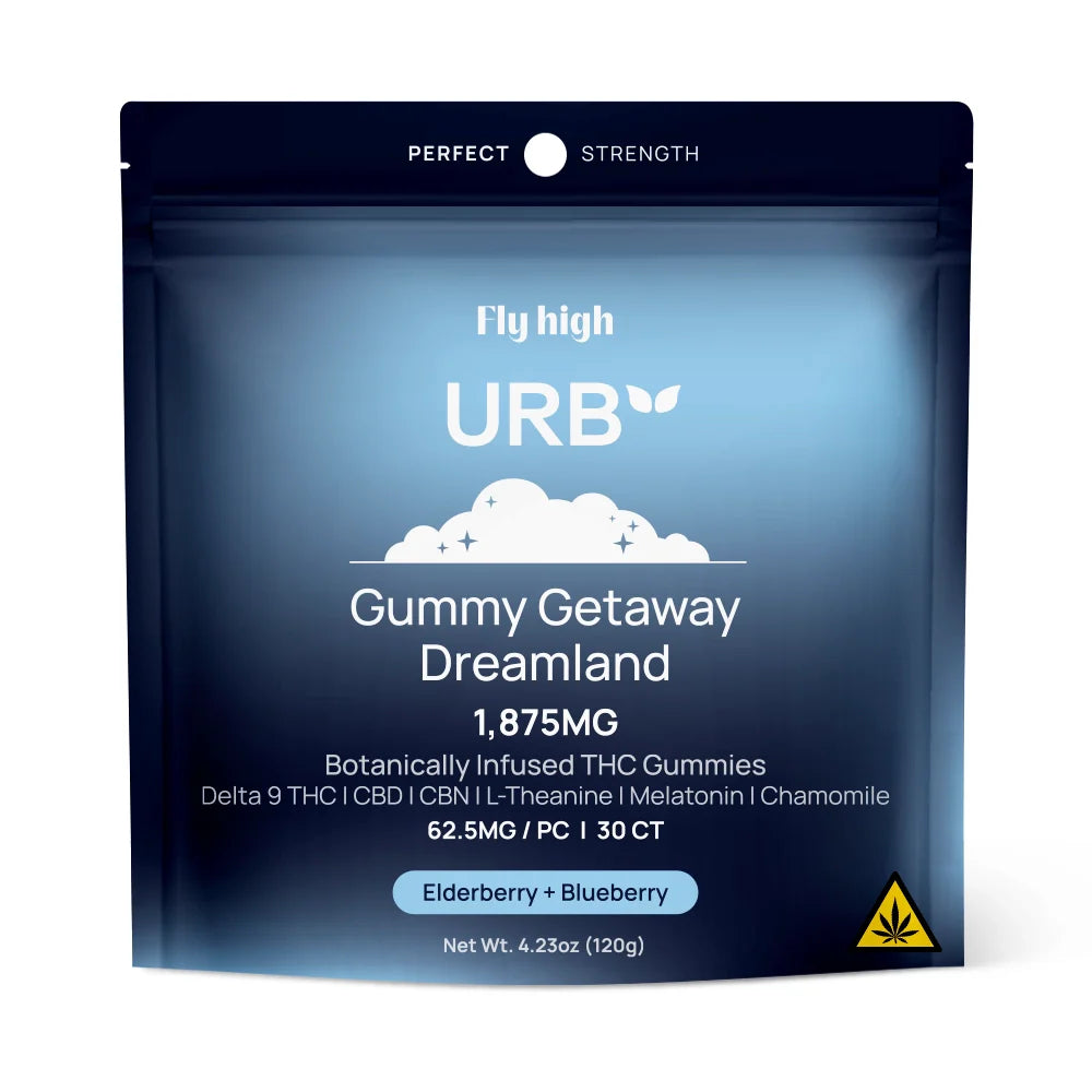 URB Restful Botanically Infused Gummies – 1875MG THC Blend (25ct)