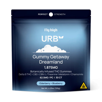 URB Restful Botanically Infused Gummies – 1875MG THC Blend (25ct)