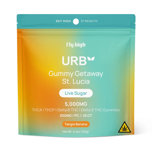 URB Gummy Getaway St. Lucia Live Sugar 5000MG Gummies