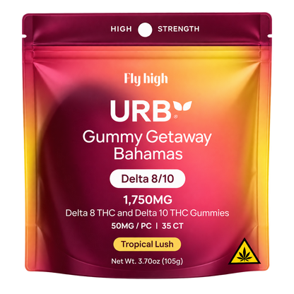 URB D10 + D8 Gummies – 1750MG Delta 10 + Delta 8 THC (25ct)