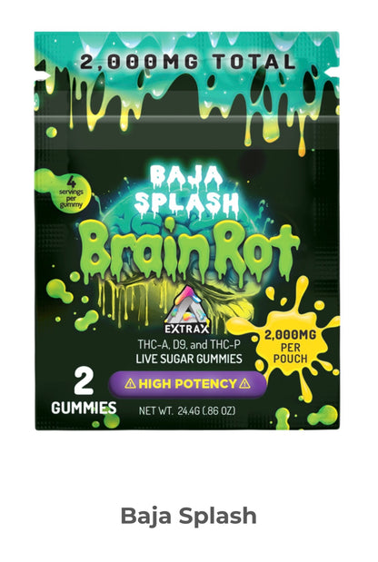 Delta Extrax - BrainRot Gummies - Baja Splash
