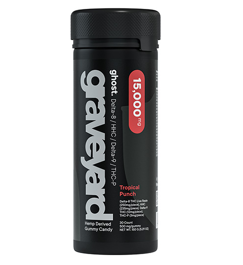 Ghost Graveyard Blend Gummies (30ct) 15000MG – High Potency Delta 8 + HHC + THC-P