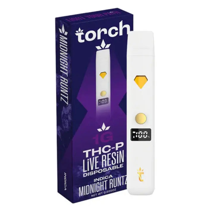 Torch THC-P Live Resin 1G Disposable Midnight Runtz