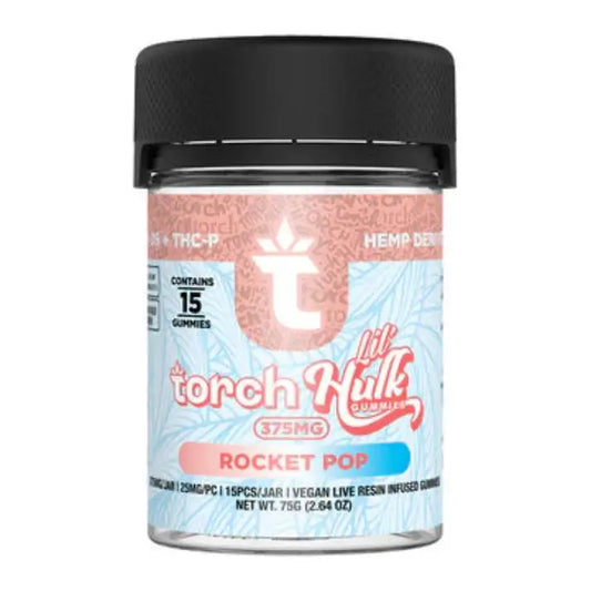 Torch Lil Hulk Gummies – Delta 9 + THC-P (375MG High Potency Edibles)