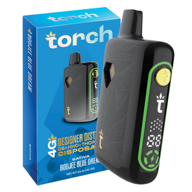 Torch-Designer-D8-THCP-THCA-4G Disposable-BouJee Blue Dream
 