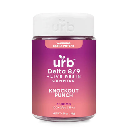 URB-D8/D9 THC-3500MG-Gummies-2 Flavor Options URB