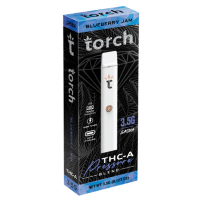 Torch THCA Pressure Blend 3.5G Disposable – Blueberry Jam