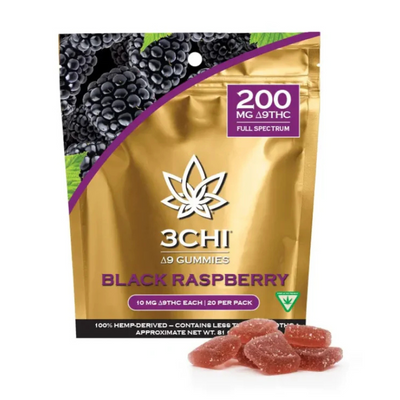 3CHI Delta9 Gummies Black Raspberry