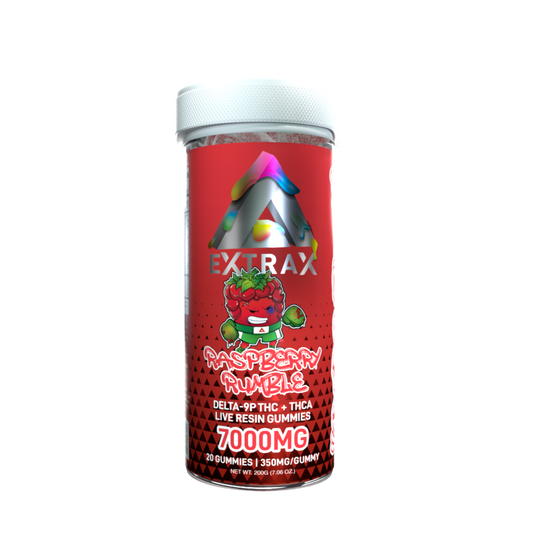 Extrax-THCA-Delta 9-Live Resin 7000 MG Adios Gummies-5 Flavor Options Extrax