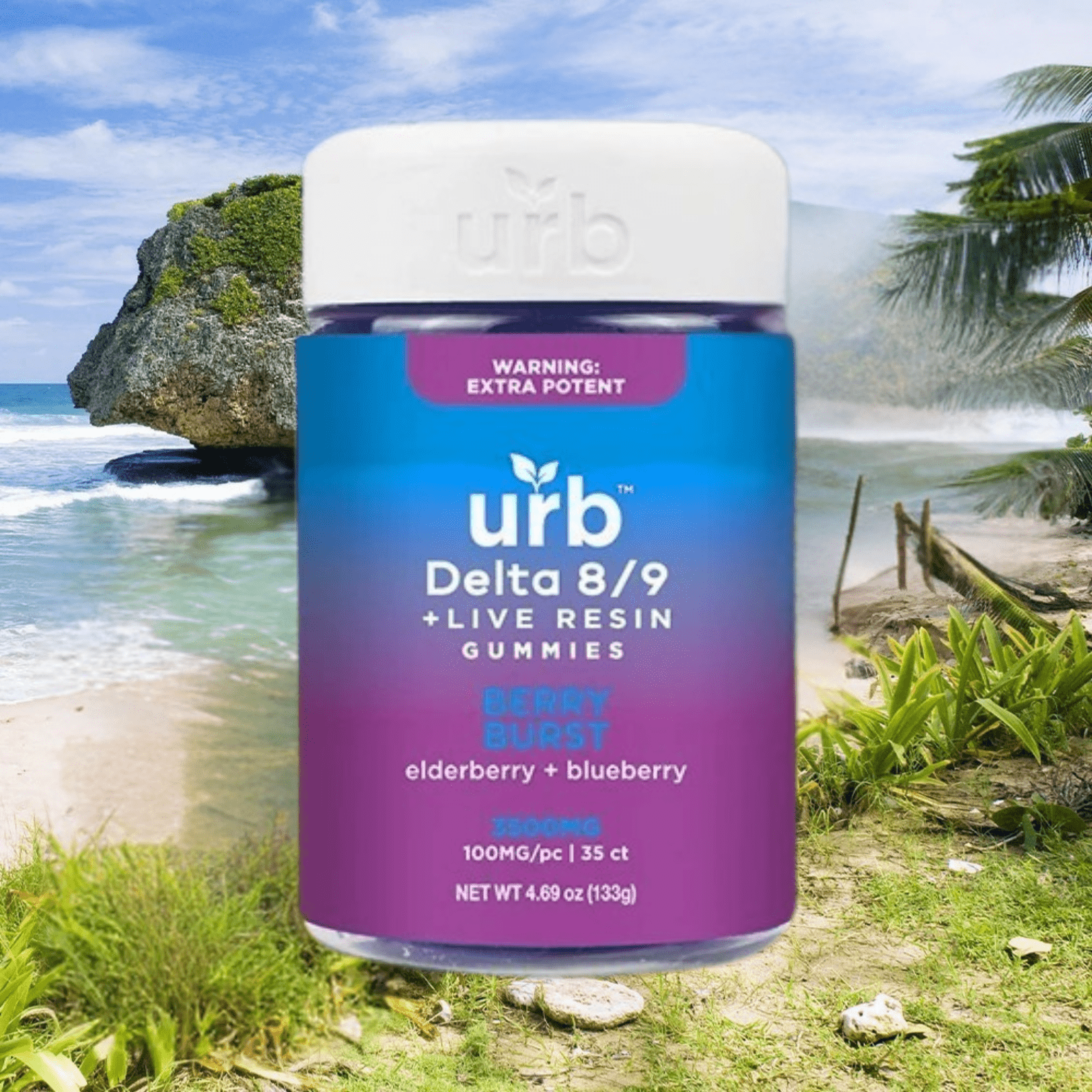 URB-D8/D9 THC-3500MG-Gummies-2 Flavor Options StimWell