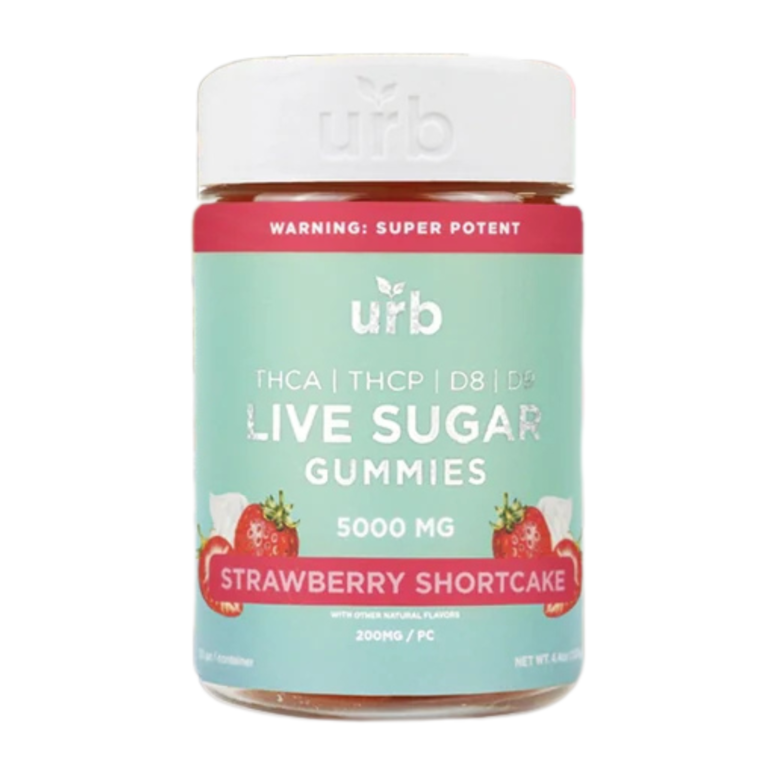 URB-Live Sugar-THCA-5000MG-Gummies-3 Flavor Options URB