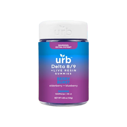 URB-D8/D9 THC-3500MG-Gummies-2 Flavor Options StimWell
