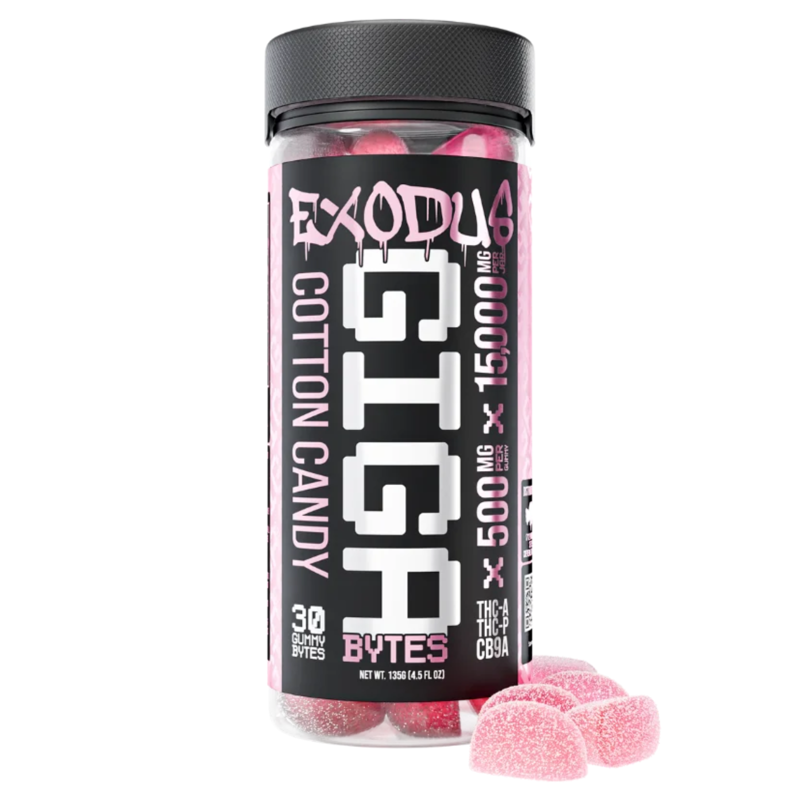 Exodus GIGA-THCA+THCP+CB9A-15,000MG Gummies-5 Flavor Options Exodus