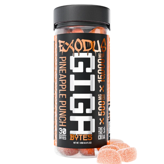 Exodus GIGA-THCA+THCP+CB9A-15,000MG Gummies-5 Flavor Options Exodus