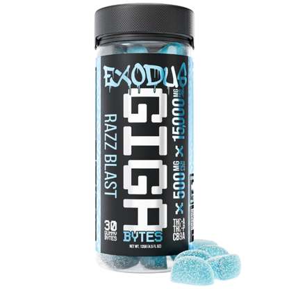 Exodus GIGA-THCA+THCP+CB9A-15,000MG Gummies-5 Flavor Options Exodus