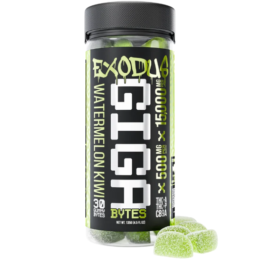 Exodus GIGA-THCA+THCP+CB9A-15,000MG Gummies-5 Flavor Options Exodus