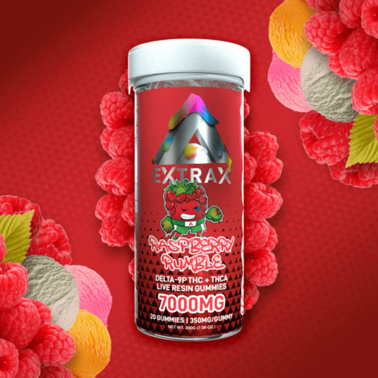 Extrax Adios Gummies – 7000MG THCA + Delta 9 Live Resin Edibles