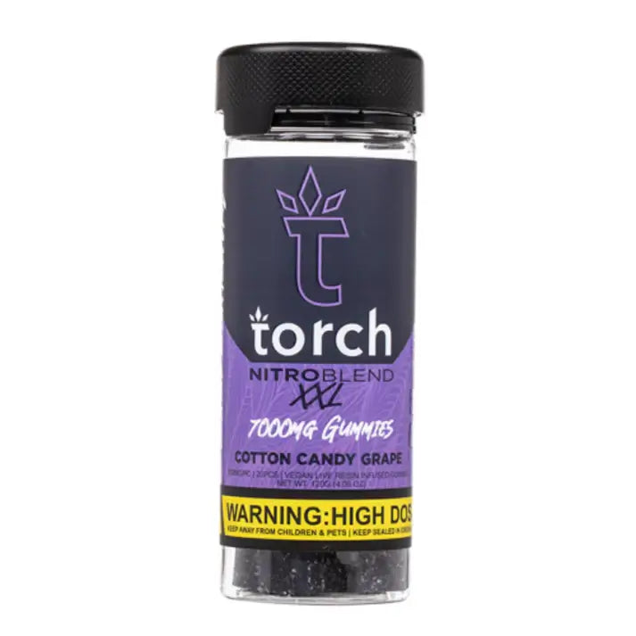 Torch Nitro Blend XXL 7000mg Cotton Candy Grape Gummies